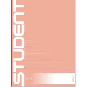 Student A4 bilježnica, linirana, breskva boja - ICO