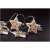 Entac Christmas light string with 10 warm white LED lights, featuring wooden star shapes