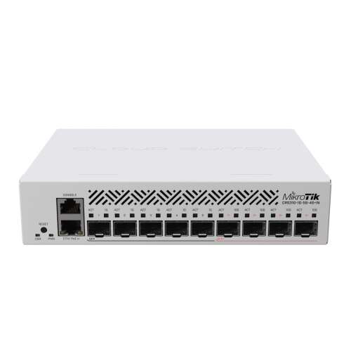 MikroTik CRS310-1G-5S-4S+IN Cloud Router Switch преден изглед