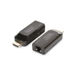 Zestaw DIGITUS DS-55203 4K Mini HDMI extender, nadajnik i odbiornik, czarny - Koncentrator HDMI