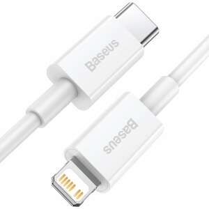 Kabel Baseus Baseus Superior Series USB-C / Lightning PD 20W 1 m Kabel - weiß