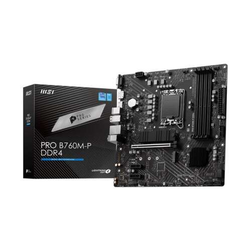 MSI PRO B760M-P DDR4 motherboard with box