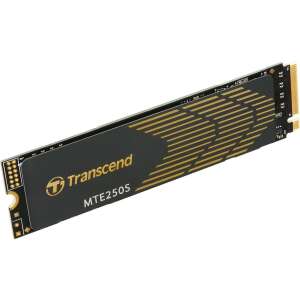 Transcend 250S 1TB M.2 NVMe SSD meghajtó, ferde nézet - Transcend
