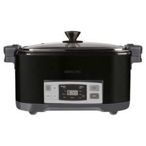 Sencor SPR 5508BK slow cooker, black, front view - Electric Cookware
