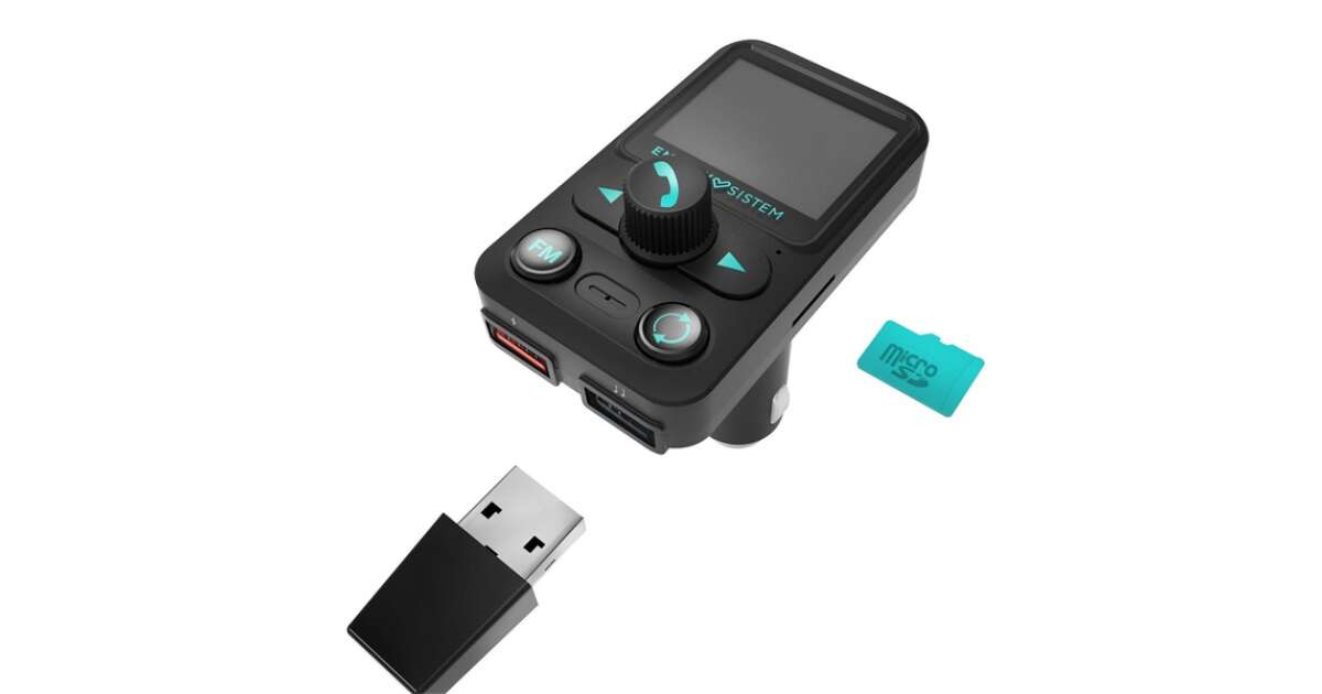 Energy Sistem Car Transmitter Fm Xtra Kihangosító és Transzmitter Black