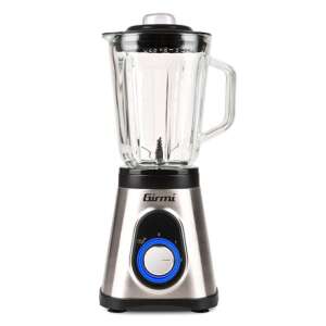 Girmi FR91 Profi-Mixer mit Eiszerkleinerungsfunktion, Edelstahl und Schwarz - Standmixer