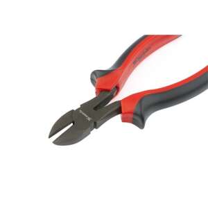 Mtx 175749 oldalcsípőfogó, 180 mm, fekete nikkel bevonattal, piros és fekete gumírozott markolattal - Mtx