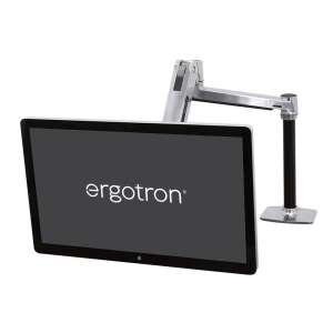 Ergotron LX ülő-álló asztali monitortartó kar, fekete-ezüst, 49 hüvelyk - Ergotron