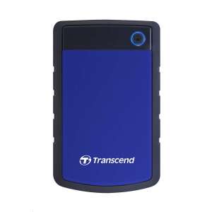 Transcend StoreJet 25H3P 4TB külső merevlemez, kék és fekete, USB 3.0 - Transcend