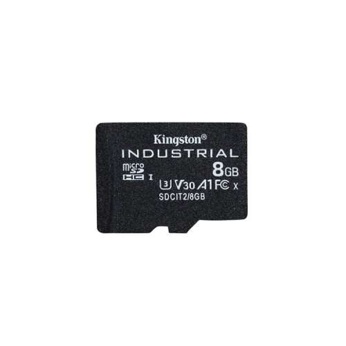Industrial 8 GB microSDHC (schwarz, UHS-I U3, Class 10, V30, A1)