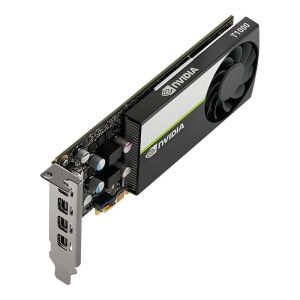 PNY NVIDIA Quadro T1000 4GB professzionális videokártya, ferde nézet - PNY
