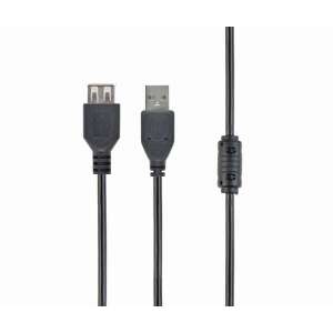 Cablu prelungitor USB 2.0 Gembird, 1,8 m, Negru (CCF-USB2-AMAF-6) (CCF-USB2-AMAF-6) 78844571 - Cabluri de date