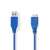 Nedis USB 3.2 Gen 1 cable, USB-A to Micro-B, blue, 1 meter