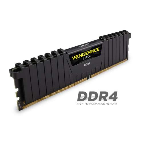 Corsair Vengeance LPX 16GB DDR4 2400MHz RAM, fekete, 2x8GB