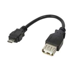 LogiLink adaptér USB 2.0 micro B samec na USB 2.0 A samica - USB káble