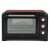 Girmi FE42 electric convection oven, red and black, front view