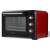 Girmi FE42 electric convection oven, red and black, side view