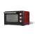 Girmi FE42 electric convection oven, red and black, front view