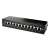 Digitus DN-91612S 12 port 1U 10" CAT 6e shielded patch panel, front view