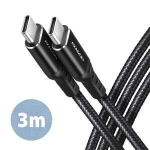 Kabel Axagon BUCM-CM30AB USB-C do USB-C, 3 metry, czarny - AXAGON