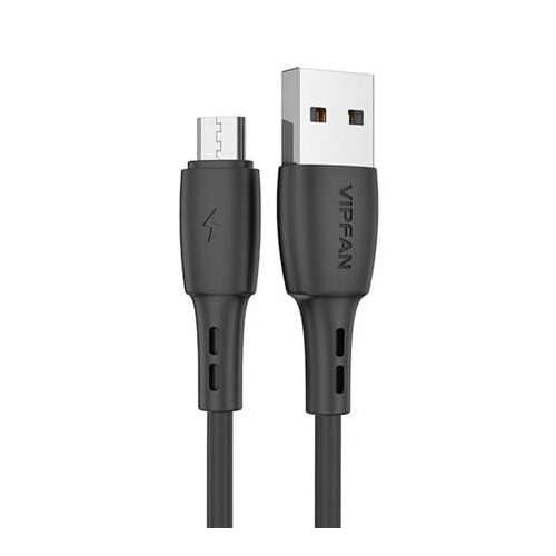 Vipfan Racing X05 USB-A auf Micro USB Kabel, schwarz, 1m, 3A