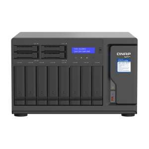 Server NAS QNAP TVS-h1688X vedere frontală cu 12 compartimente pentru hard disk-uri - QNAP Aparate pentru stocarea datelor de rețea