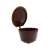 Scanpart refillable coffee capsule for Dolce Gusto machines, brown, open