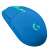 Side view of Logitech G305 LIGHTSPEED wireless gaming mouse, blue