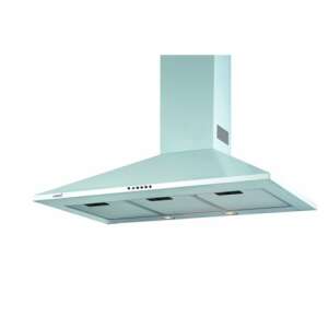 Cata OMEGA 900 WH/L FEHÉR 90 cm weiße Pyramiden Dunstabzugshaube mit LED-Beleuchtung - Dunstabzugshauben