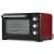 Girmi FE20 Mini-Backofen, rot und schwarz, Seitenansicht