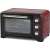 Girmi FE20 Mini-Backofen, rot und schwarz, Seitenansicht