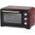 Girmi FE20 Mini-Backofen, rot und schwarz, Seitenansicht