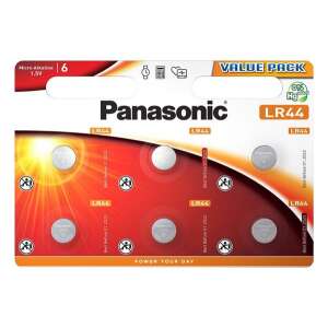 Panasonic LR44 alkáli elemek, 6 db-os csomag - Panasonic
