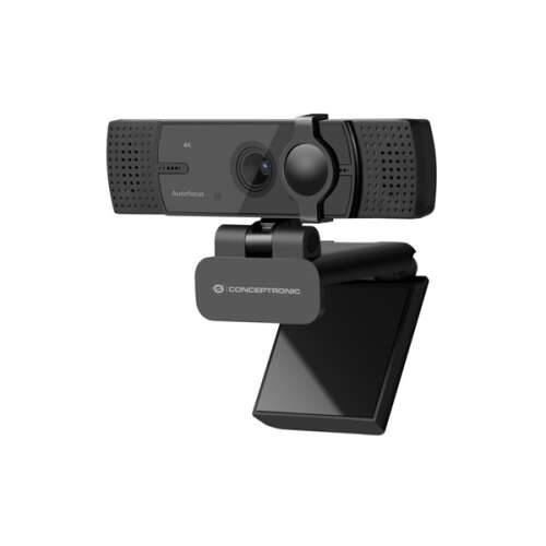 Webcam Conceptronic AMDIS07B 4K Ultra HD cu autofocus și microfoane duale