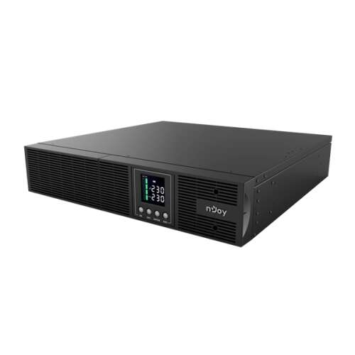 NJOY Unterbrechungsfreie 2000VA - Aster 2K (8x IEC C13, On-line, RS232, USB, Software, LCD-Display, 2U Rack)
