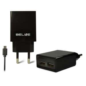 Beline 2 USB 2A ładowarka sieciowa z kablem microUSB - Beline Ładowarka do telefonu