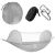 Springos gray camping hammock with mosquito net, straps, carabiners and carry bag