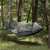 Springos camping hammock with mosquito net, grey, 260x140 cm