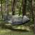 Springos camping hammock with mosquito net, grey, 260x140 cm