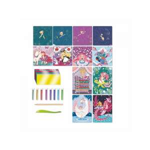 Sycomore Artissimo Fairy Tales Scratch Art and Glitter Set, 12 pictures, 1 scratch tool, 8 glitter pots - Art & Craft