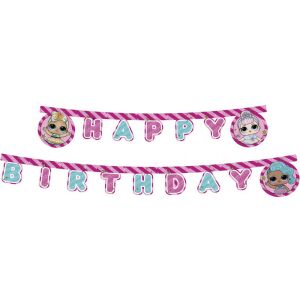 LOL Surprise Glitterati Happy Birthday Garland - 200 cm - Party Decoration