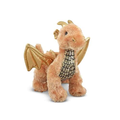 Melissa & Doug plüss arany sárkány játék, elülső nézet - Melissa & Doug