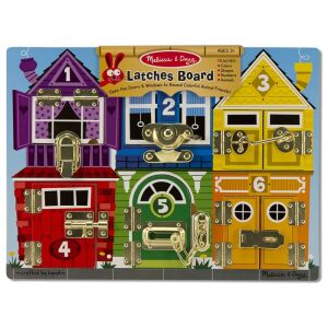 Melissa & Doug Riegelbrett - Feinmotorikspielzeug für Kleinkinder - Melissa & Doug Entwicklungsspiele für Babys