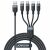 Kabel 4 w 1 Joyroom S-1T4018A18, USB na USB-A, 2x USB-C, Lightning, MicroUSB, 1,2m, czarny 75046607