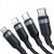 Kabel 4 w 1 Joyroom S-1T4018A18, USB na USB-A, 2x USB-C, Lightning, MicroUSB, 1,2m, czarny 75046607
