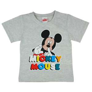 Rövid ujjú fiú póló Mickey mintával színes felirattal - 98-as méret 32412607 Gyerek póló