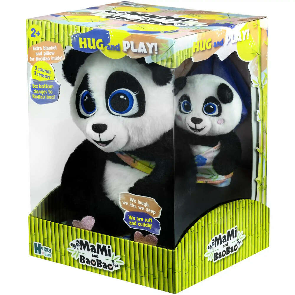 Huggy Luv - Interaktív panda mama és kicsinye
