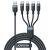 Kabel 4 w 1 Joyroom S-1T4018A18, USB na USB-A, USB-C, 2x Lightning, MicroUSB, 1,2m, czarny 75048182