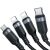 Kabel 4 w 1 Joyroom S-1T4018A18, USB na USB-A, USB-C, 2x Lightning, MicroUSB, 1,2m, czarny 75048182