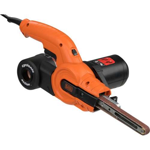 Black & Decker KA900E szalagcsiszoló, 350W, 13mm szalag, ferde nézet
